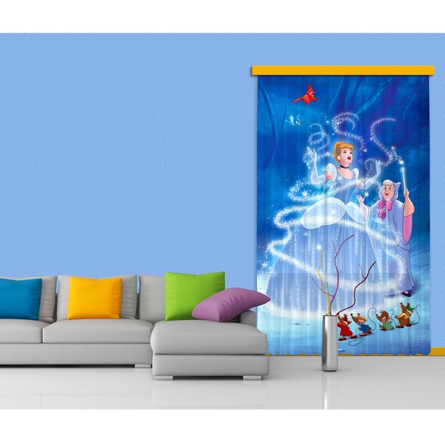 Rideaux princesse cendrillon disney-standard : 140x245 cm bleu ... Rideaux princesse cendrillon disney-standard : 140x245 cm bleu ...