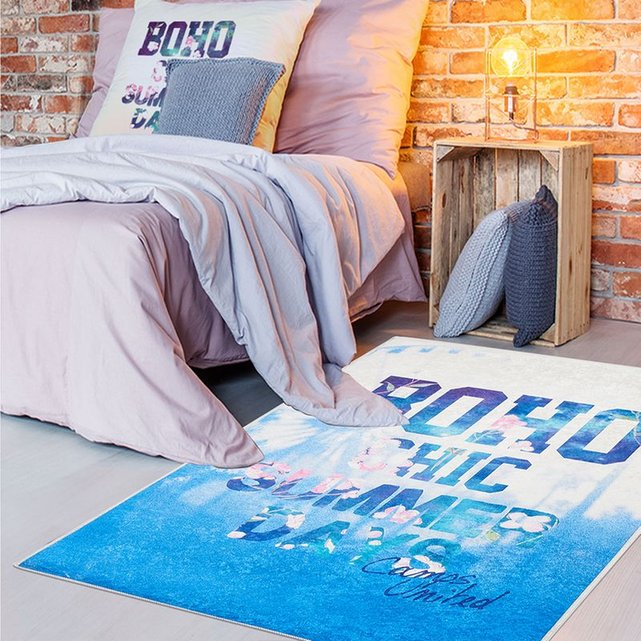  Tapis chambre adolescent  boho camps bleu Camps La Redoute