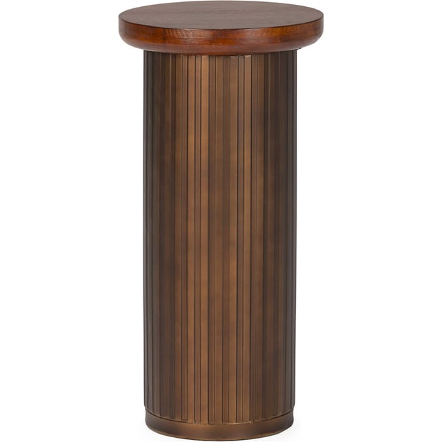 Table d'appoint Vintage BONITA ronde avec espace de rangement 80 x 47 - 62 cm | | Magasin en ligne pour vos achats à bas prix