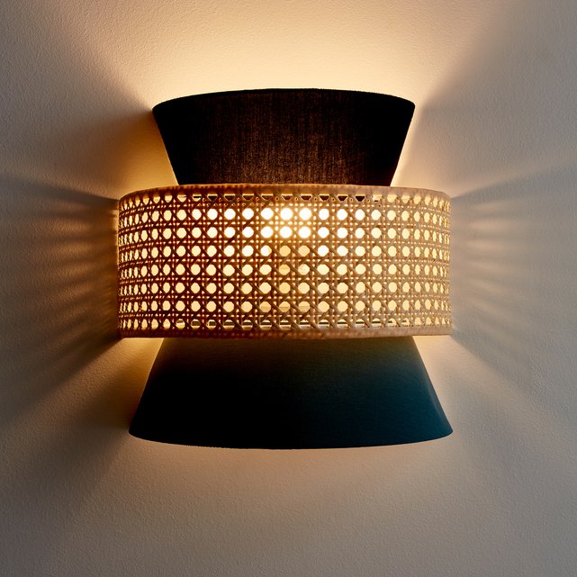 Wandlamp in rotan dolkie La Redoute Interieurs La Redoute