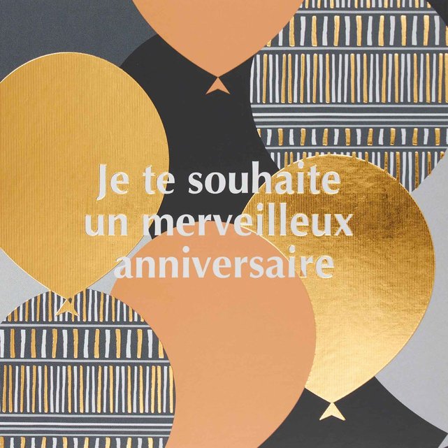 2€40 sur Grande Carte Anniversaire Joyeux Anniversaire - Fleurs - Draeger  Paris - Carte de vœux - Achat & prix