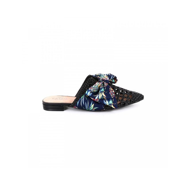 mule espadrille compensée