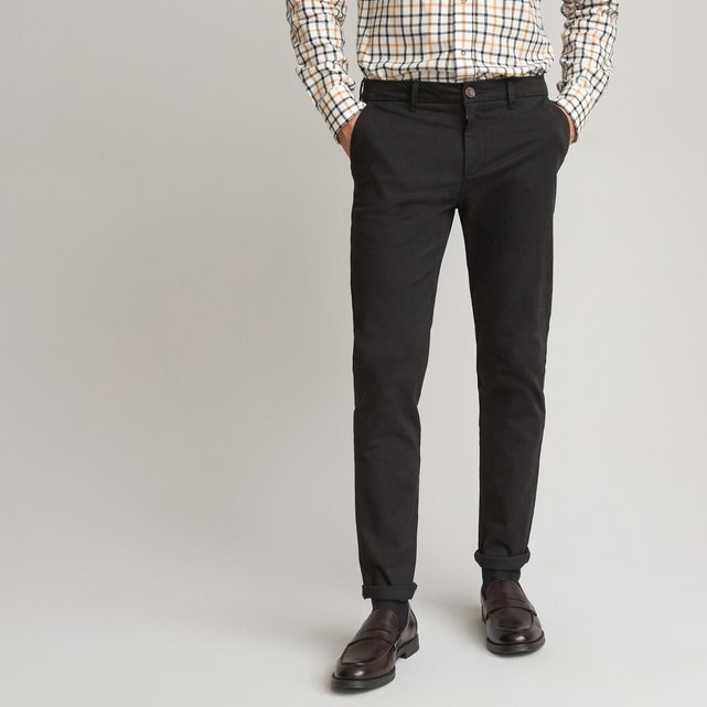 Chino droit tapered Alpha Icon La Redoute Homme Vêtements Pantalons & Jeans Pantalons Chinos 