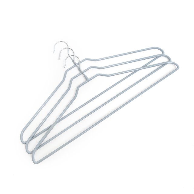 Pack Of 3 Large Coat Hangers Grey La Redoute Interieurs