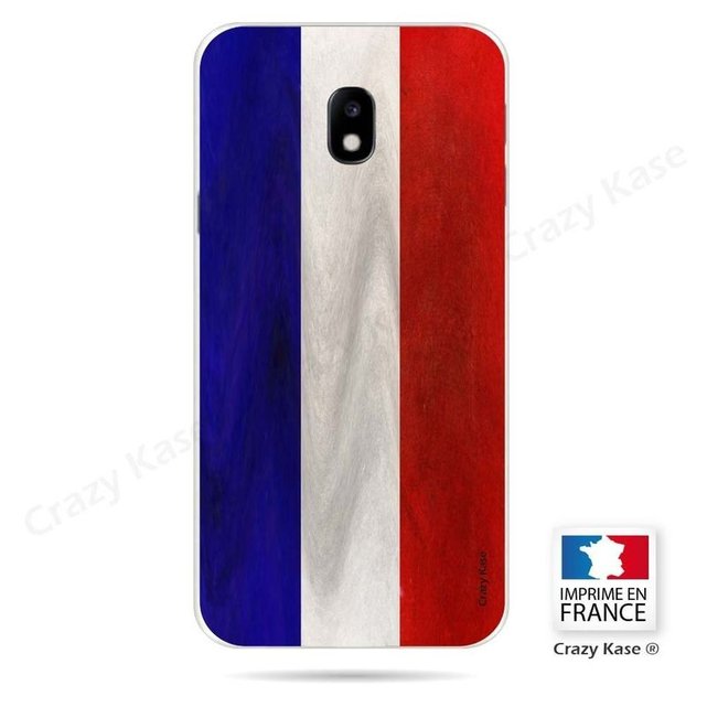 Coque Pour Samsung Galaxy J3 2017 Souple Drapeau Francais Vintage Drapeau Francais Crazy Kase La Redoute