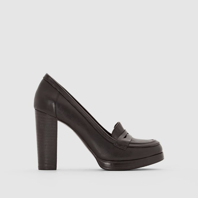 Mocasines Tacón Con Alto De Piel rCBotQdshx