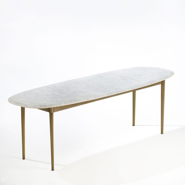 Table basse rectangulaire, adelong marbre blanc Am.Pm | La ...