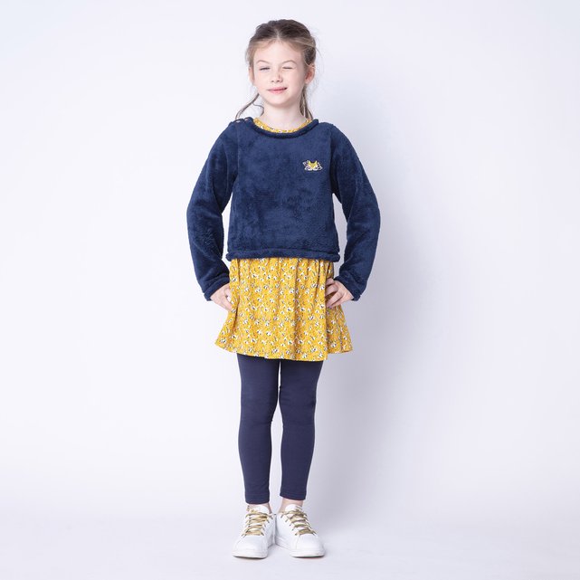 Ensemble robe + pull 3 en 1 3 - 12 ans 3 Pommes moutarde ...