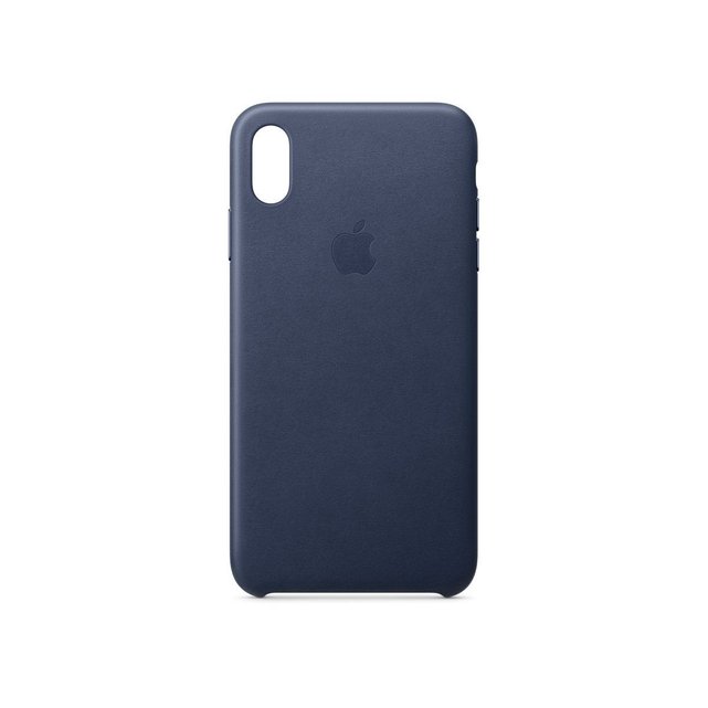 Coque APPLE iPhone XS Max cuir Bleu nuit APPLE image 0