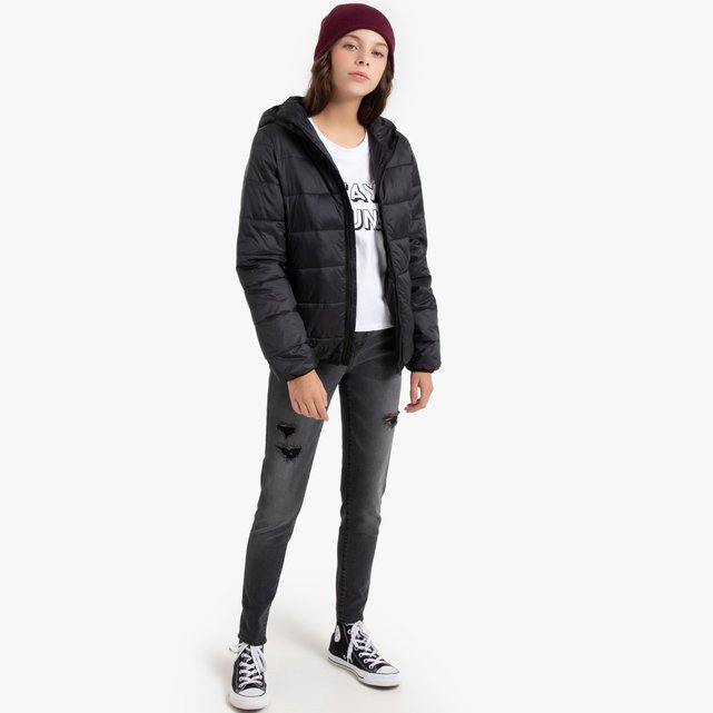 hooded padded jacket