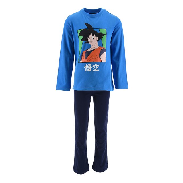 Camiseta Estampada Goku Criança Camisa Masculina Azul Tamanho:P