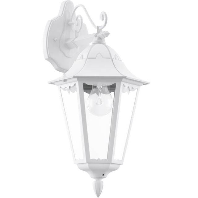 Lampadaire Extérieur Eglo Navedo à 3 Têtes - Fonte Aluminium Blanc, Verre, IP44, H 220 Cm