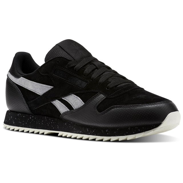 Reebok Sport Classic Leather Ripple SM Noir - Chaussures Baskets basses Homme Reebok Sport Classic Leather Ripple SM Noir - Chaussures Baskets basses Homme