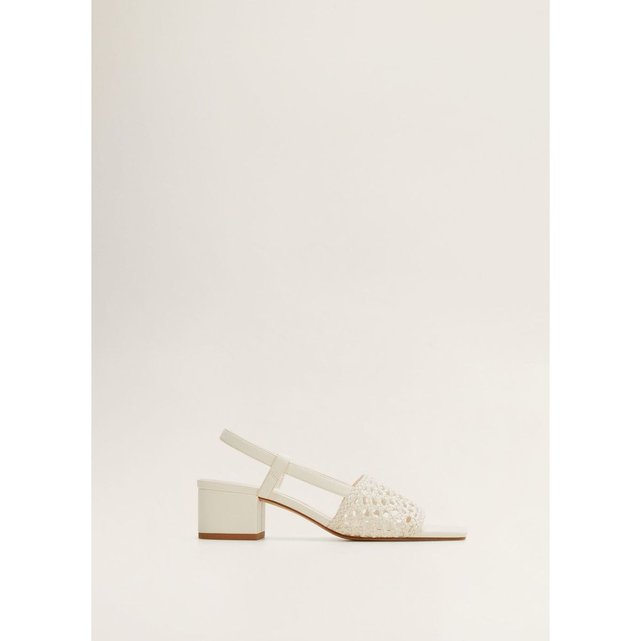 Sandales Tressées Redoute Blanc Mangola Cassé Bcrdeox