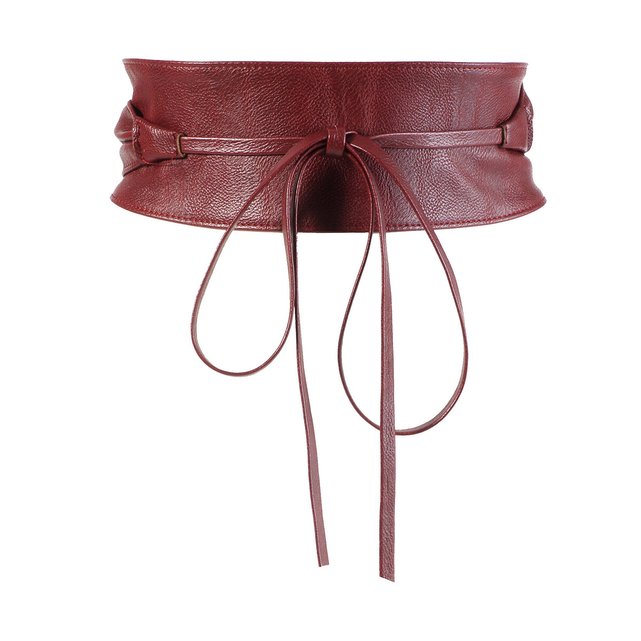 leather tie belt