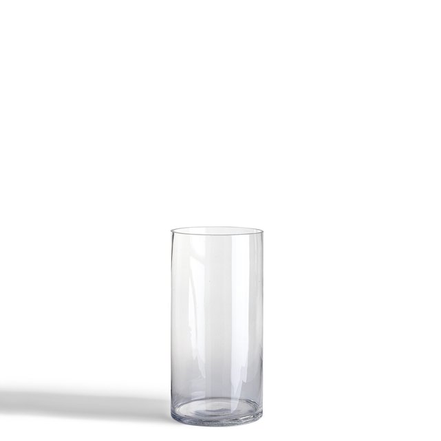 Jarrón grande de cristal MYRTLE, transparente, 30cm, Ø13cm/Ø26cm