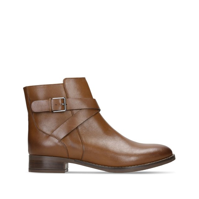 Hamble buckle leather ankle boots 