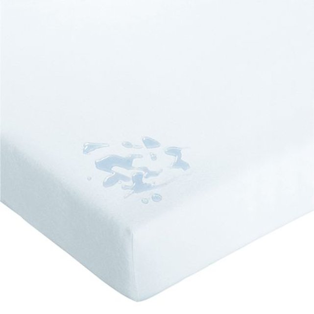 Protège matelas en molleton traitée teflon blanc La ...