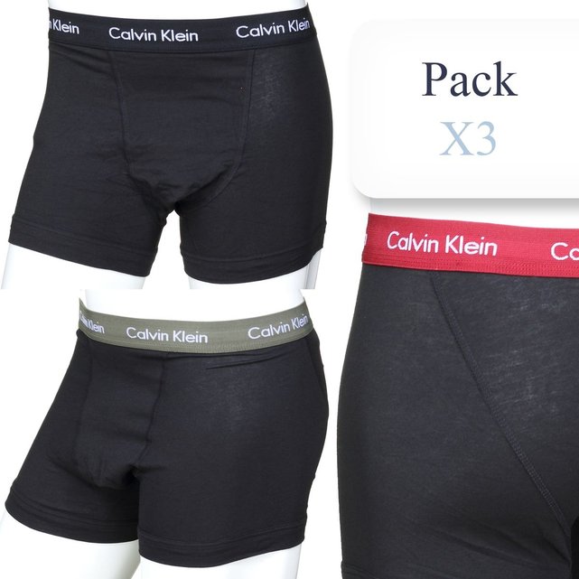Calecon pack x3 noir Calvin Klein | La Redoute