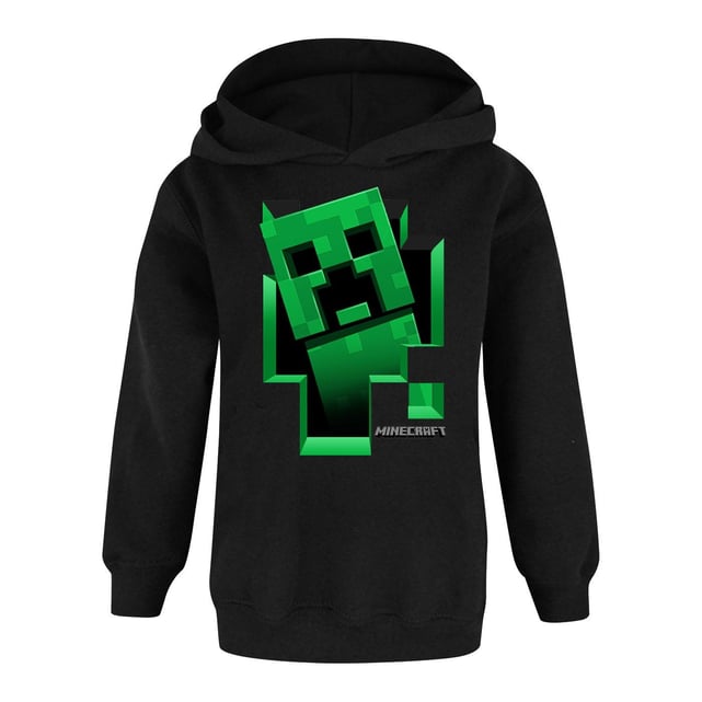 Pull Garçon Next à Capuche Minecraft - Taille 8 Ans - Noir - Occasion Très Bon état