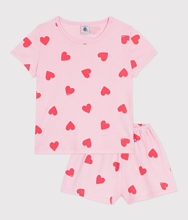 Pyjama Fille Petit Bateau Manches Longues – Coton Doux Uni Qualité Iconique Française