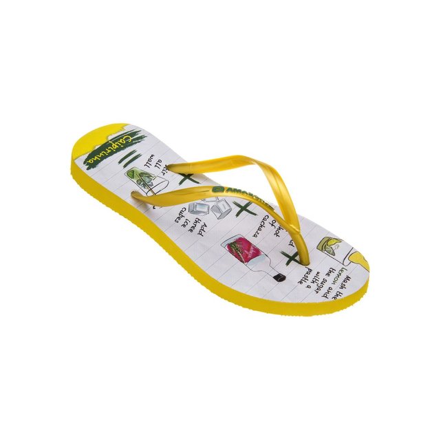 Amazonas Tongs Enjoy Flip Flop Caipirinha Jaune et Blanc JAUNE - Chaussures Tongs Femme Amazonas Tongs Enjoy Flip Flop Caipirinha Jaune et Blanc JAUNE - Chaussures Tongs Femme