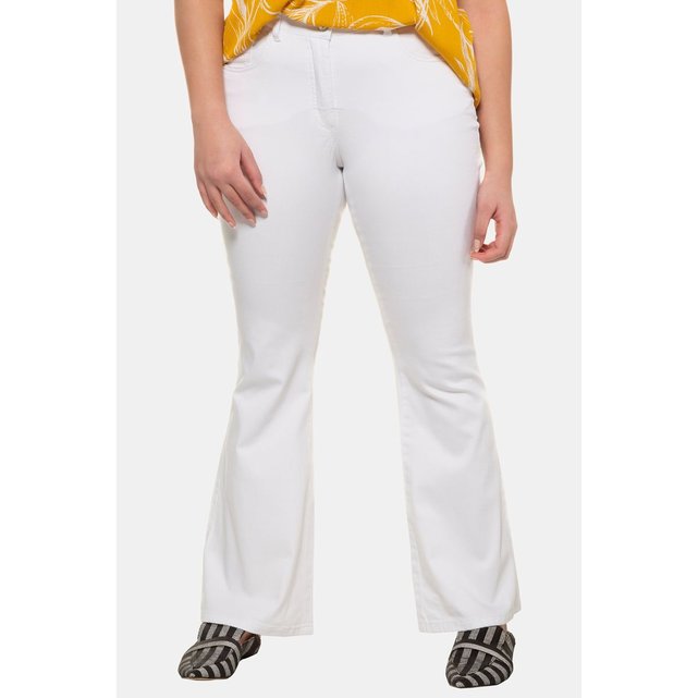 Pantalon à patte d'éléphant blanc Studio Untold | La Redoute