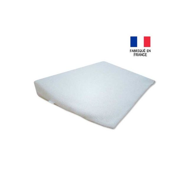 Plan Incline Pour Lit Bebe 60 X 1 En Bambou Dehoussable Viscose De Bambou Antibacterien Made In France Blanc Pioupiou Et Merveilles La Redoute