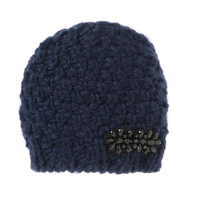 Bonnet maille , bijou perles MADEMOISELLE R
