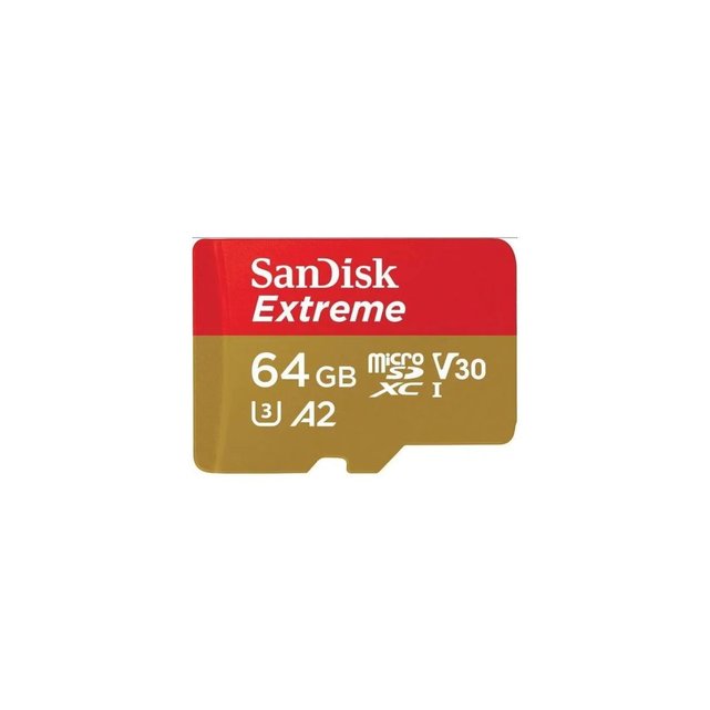 Carte micro sd 64go microsd extreme plus + adaptateur Sandisk