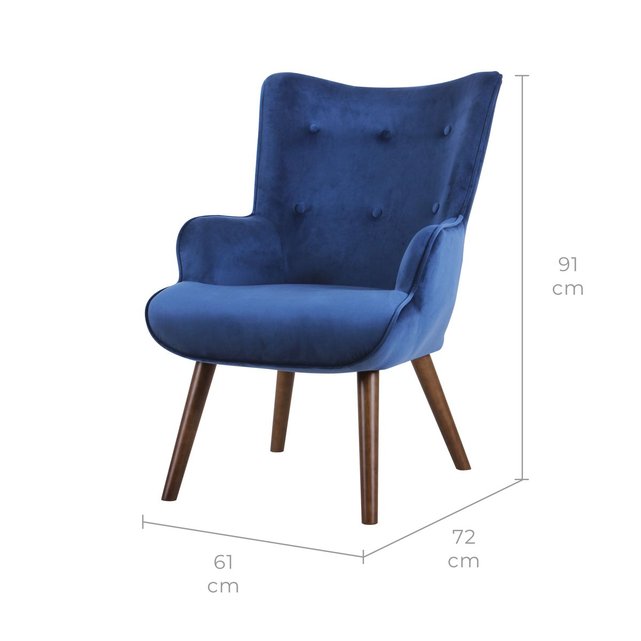 Fauteuil Baloo en velours Fauteuil Baloo en velours