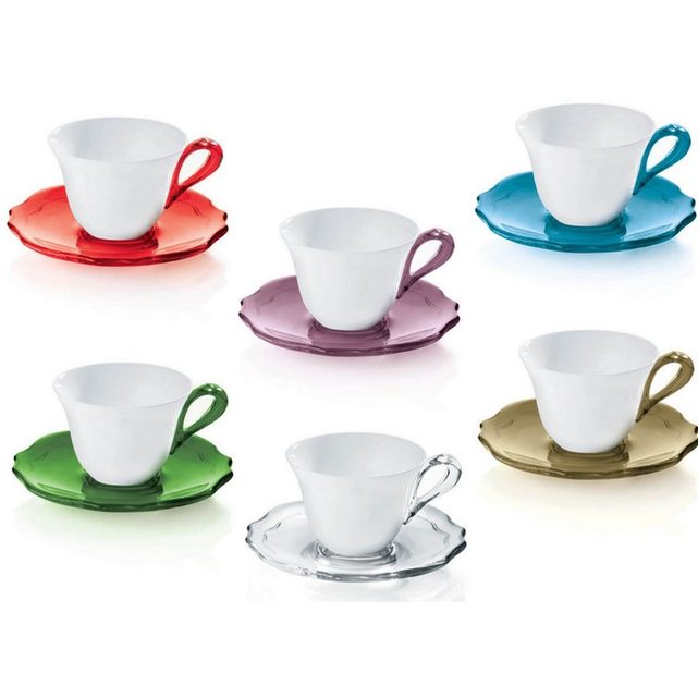 Set De 6 Tasses à Café Avec Sous Tasses 29160165 Multicolore Guzzini La Redoute 