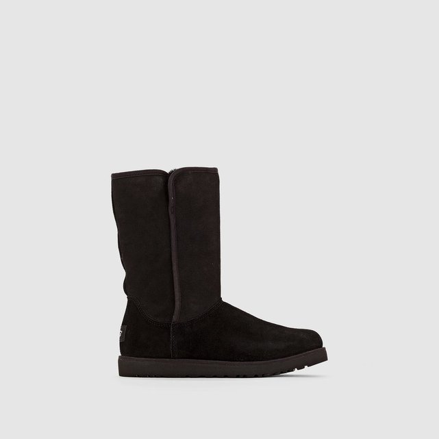 ugg noir en cuir ugg noir en cuir