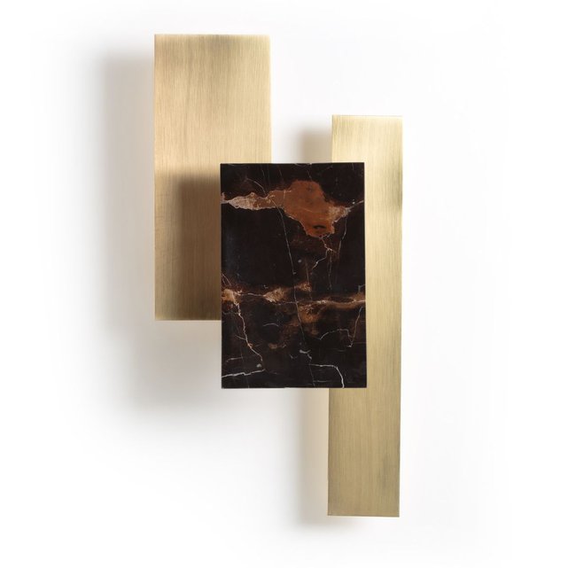 Applique Marbre Et Laiton Portson Laiton Ampm La Redoute