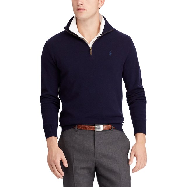 polo half zip sweater