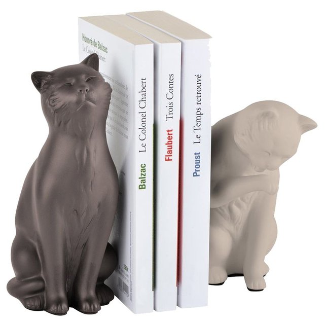 Stop livres en forme de chat multicolore La Chaise Longue ...