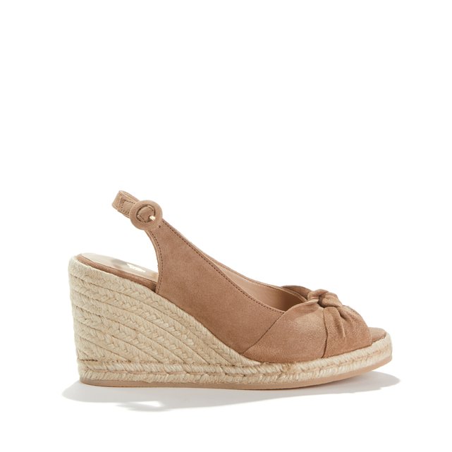espadrilles met sleehak la mediterraneene camel bobbies | la redoute