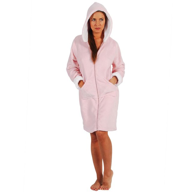 Peignoir adulte en polaire zippé poudre Home Bain | La Redoute