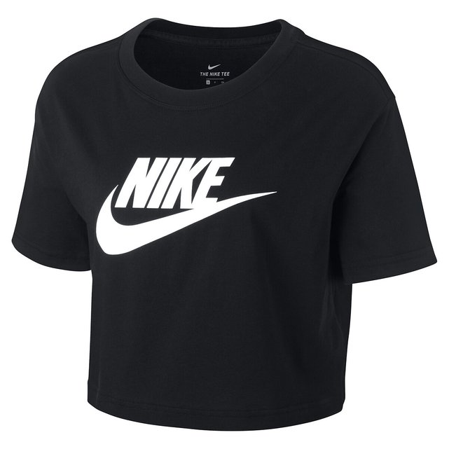 T-shirt corta essential logo nero Nike | La Redoute