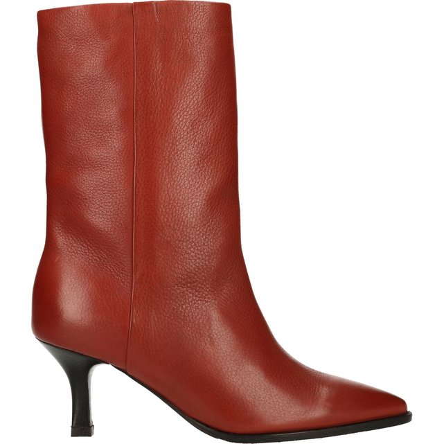 bottes en cuir rouge