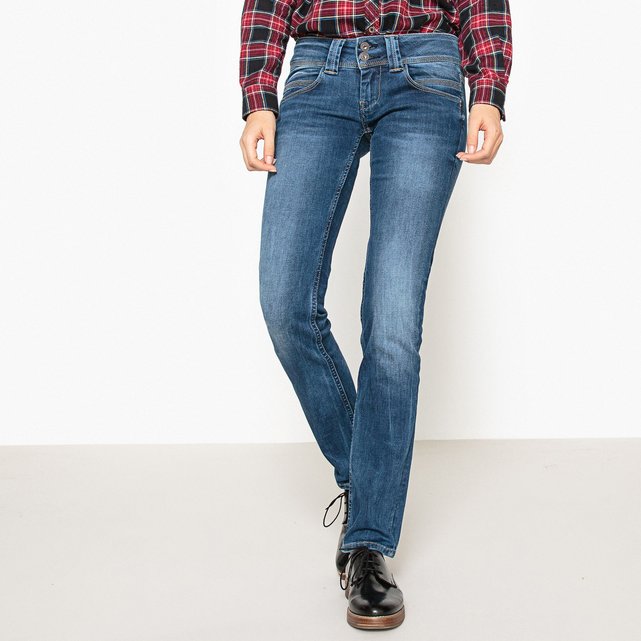 pepe jeans venus regular fit low waist straight leg