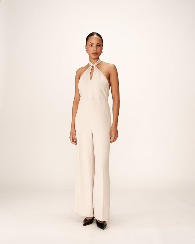 Combinaison-pantalon Grace & Mila - Taille M Noire Dentelle Dos-nu - Occasion Très Bon état