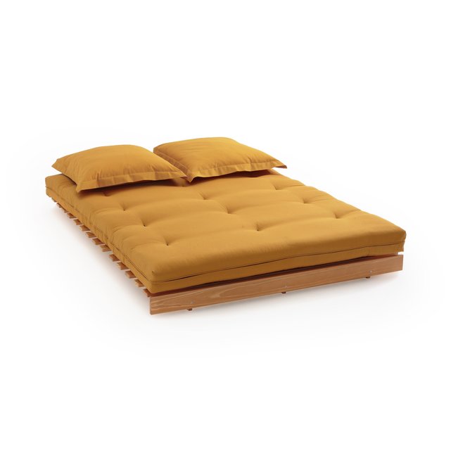 La Redoute Interieurs Copri Futon Tinta Unita Taglia 90 X 190 Cm Grigio