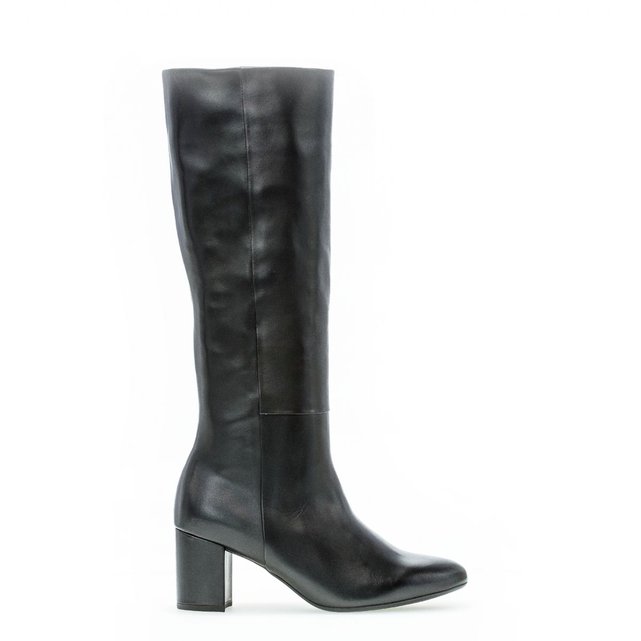 bottes cuir a talon