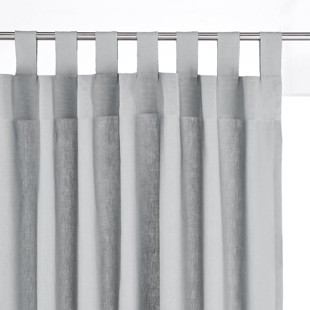 Scenario Cotton Tab Top Single Curtain La Redoute Interieurs La