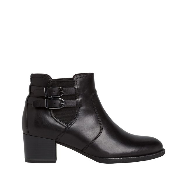 tamaris black leather boots