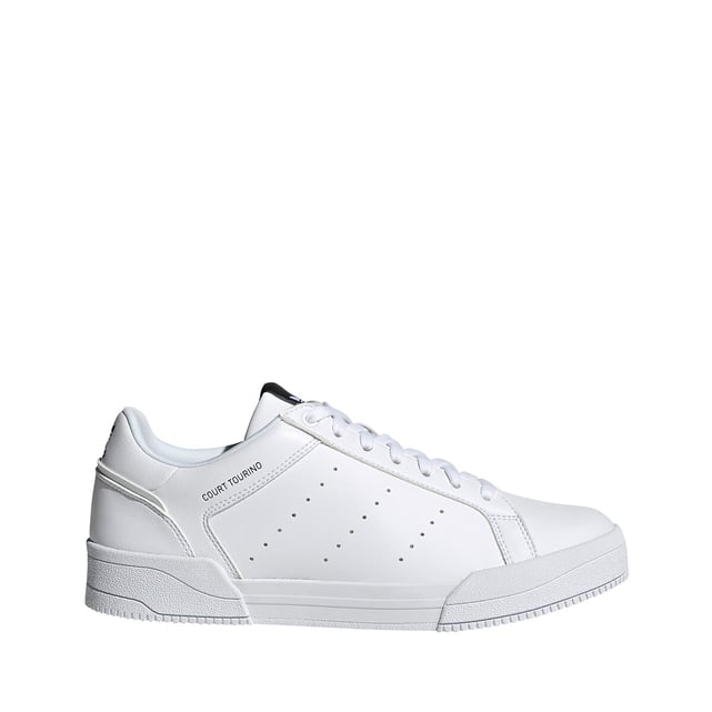 adidas originals court tourino trainers in triple white