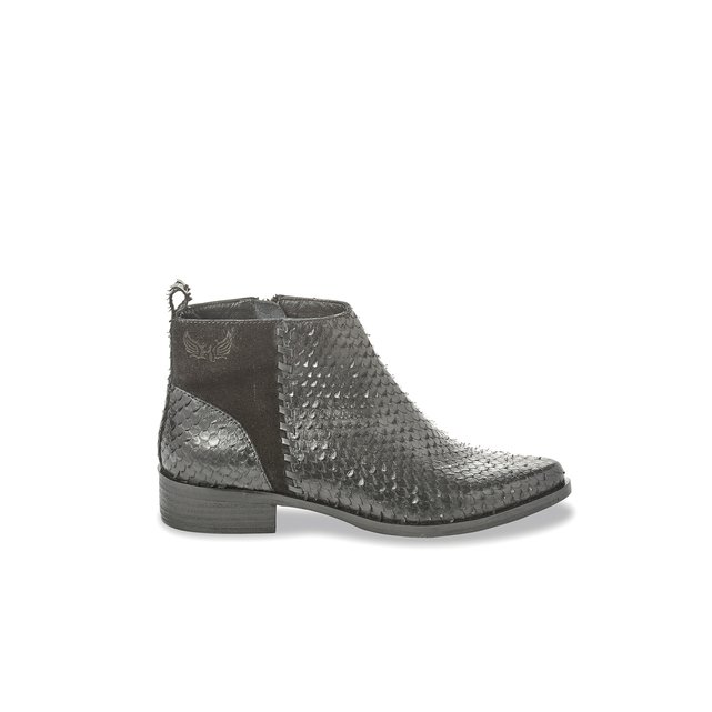 Nathalie Leather Ankle Boots