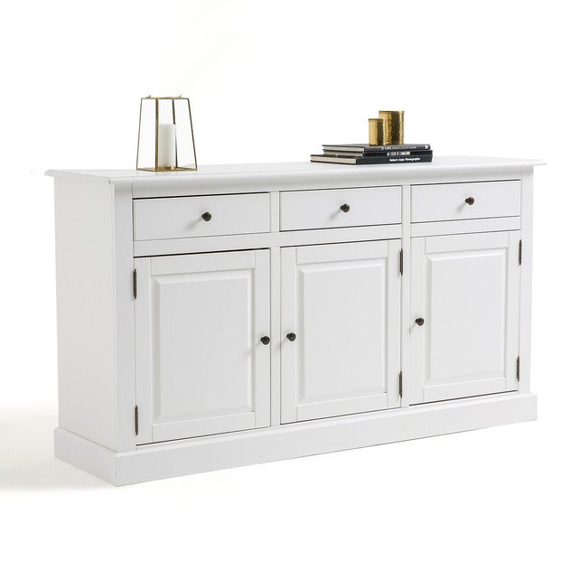 Buffet 3 Portes 3 Tiroirs Authentic Style Blanc La Redoute
