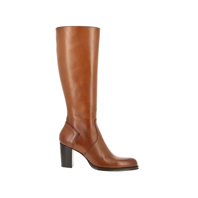 bottes en cuir camel